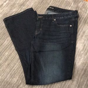 Express Barely Boot Zelda Ultra Low Rise Jeans